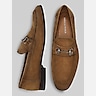 Donald Pliner Ted Suede Moc Toe Bit Loafers