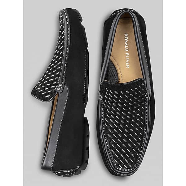 Donald Pliner Men's Damiano Moc Toe Loafers Black - Size: 12 D-Width TMW42V620402