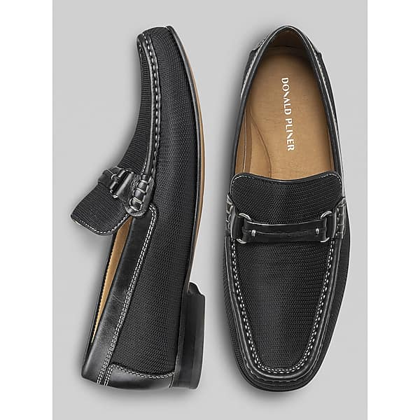Donald Pliner Men's Donnie Moc Toe Bit Loafers Black - Size: 8 D-Width