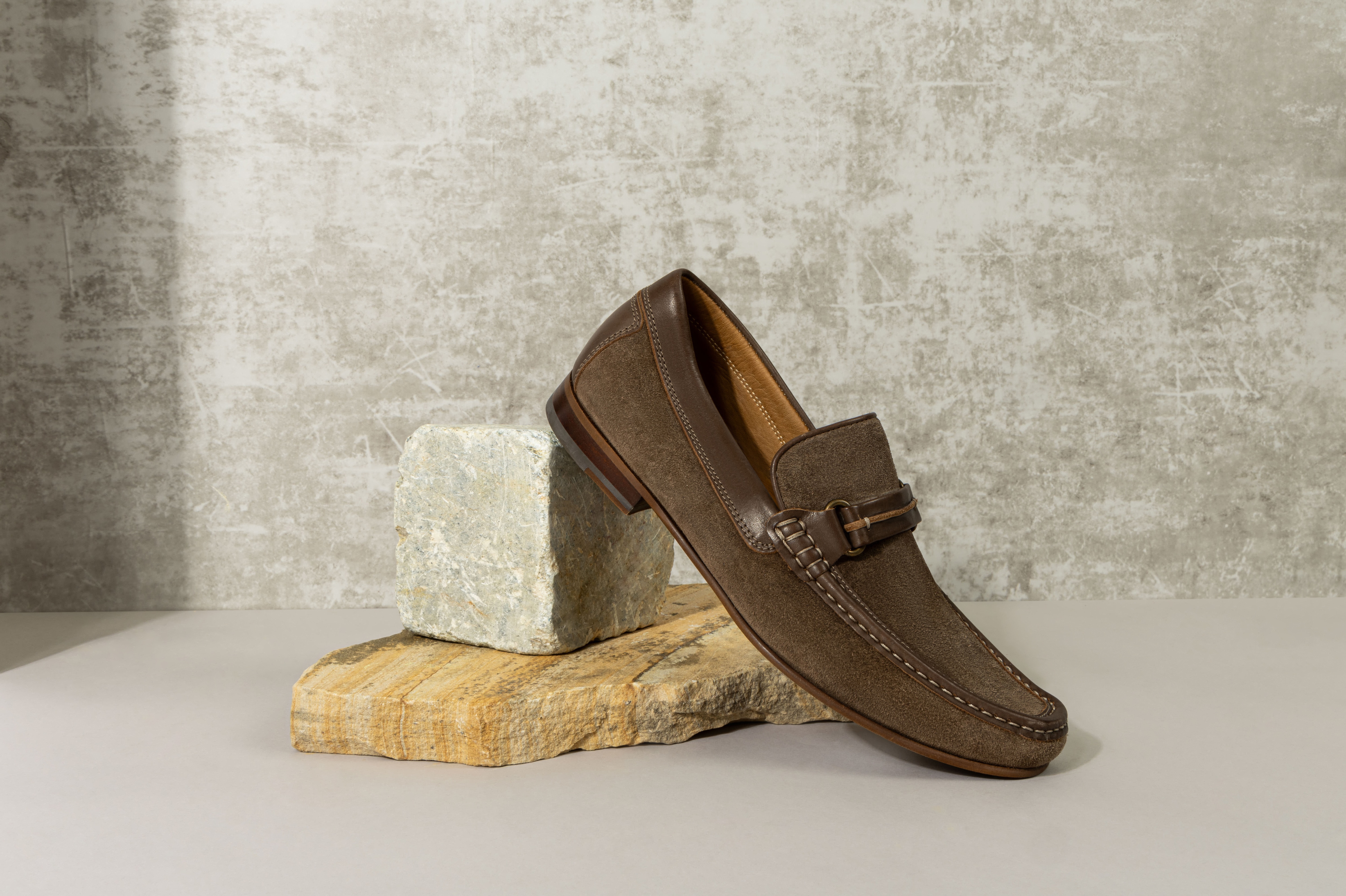 Donnie Suede Moc Toe Bit Loafers