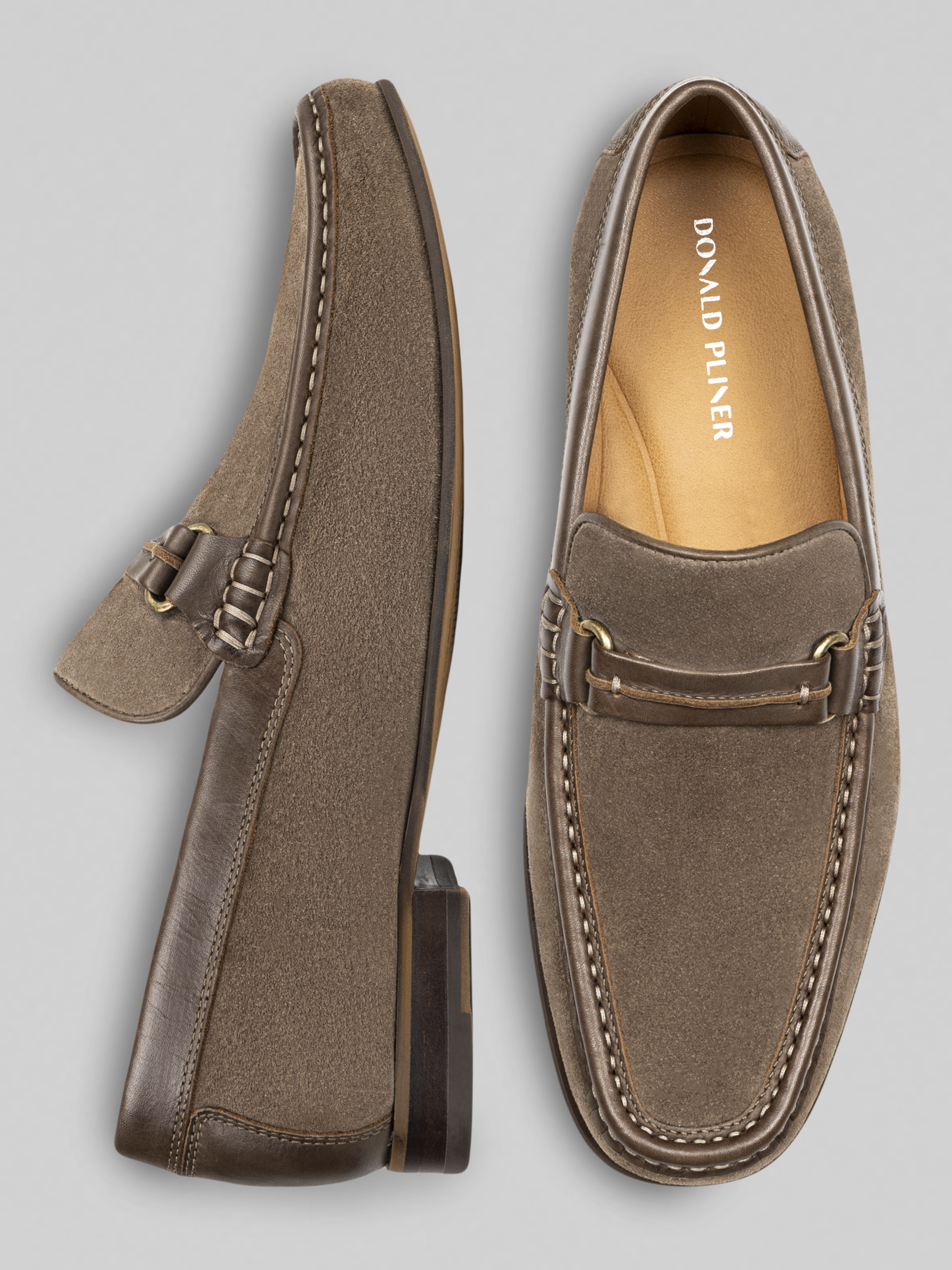 Donnie Suede Moc Toe Bit Loafers