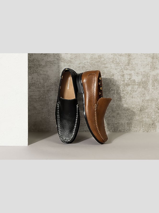 Donald Pliner Reuben Moc Toe Loafers, Tan - Image 4 of 4