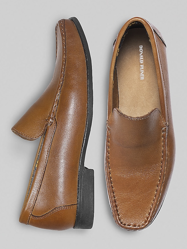 Donald Pliner Men's Reuben Moc Toe Loafers , Tan