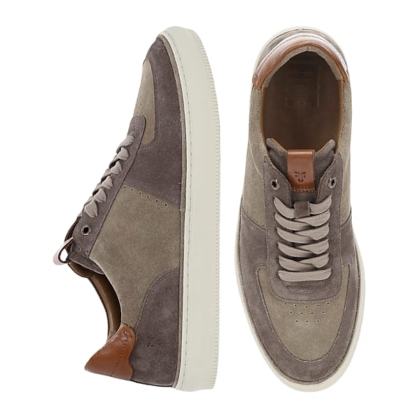Frye Men's Astor Suede Lace-up Sneakers Taupe - Size: 12 D-Width TMW42VG20407
