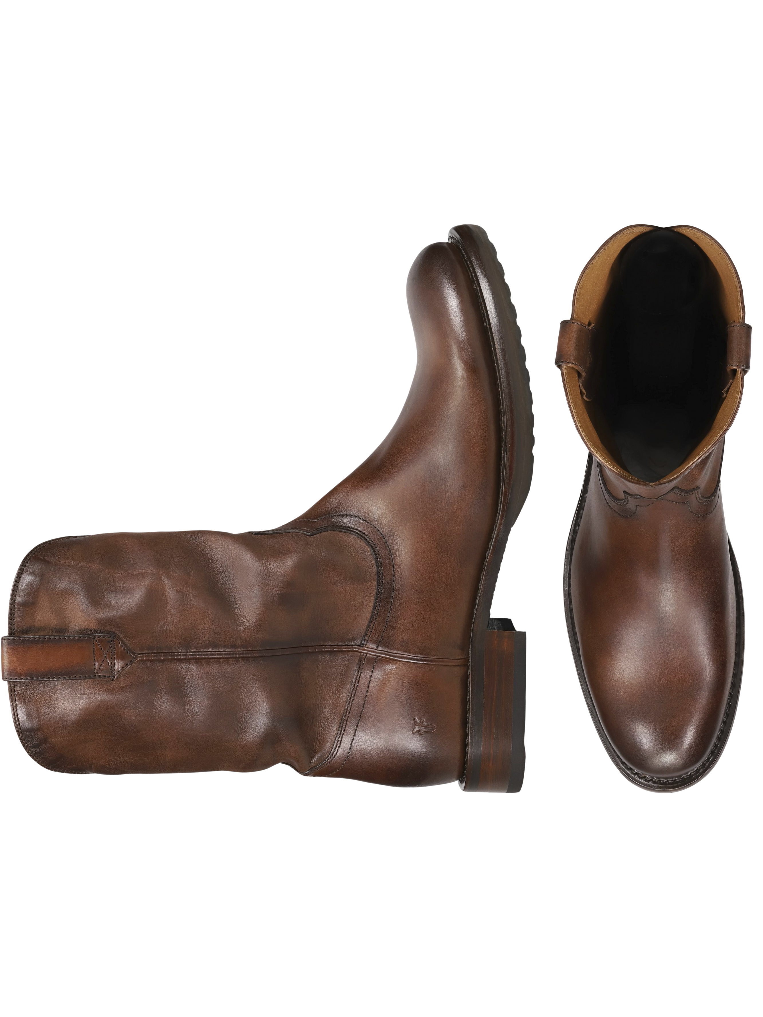 Duke Roper  Pull-on Plain Toe Boots
