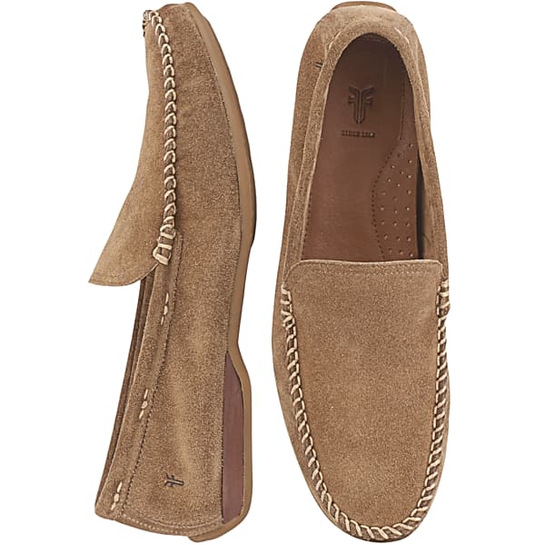 Frye Men's Lewis Suede Moc Toe Venetian Loafers Tan - Size: 11 1/2 D-Width TMW42VM15405