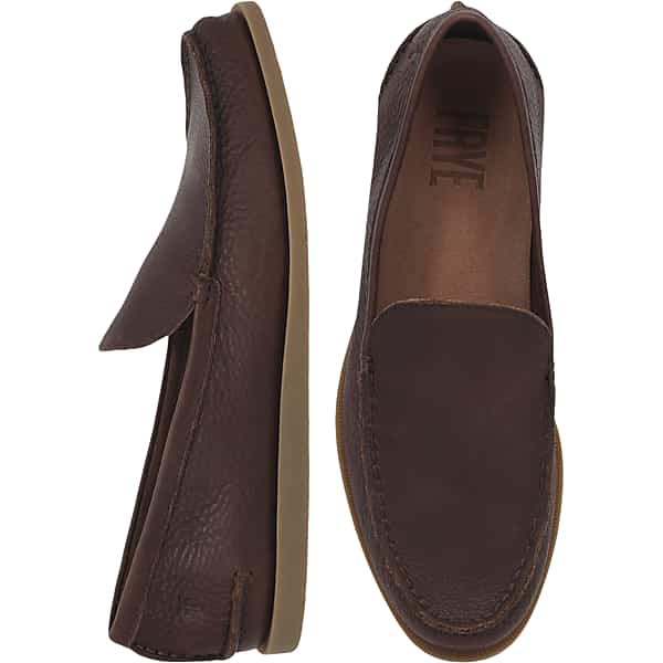 Frye Men's Mason Leather Moc Toe Loafers Brown - Size: 9 D-Width TMW42VP90403
