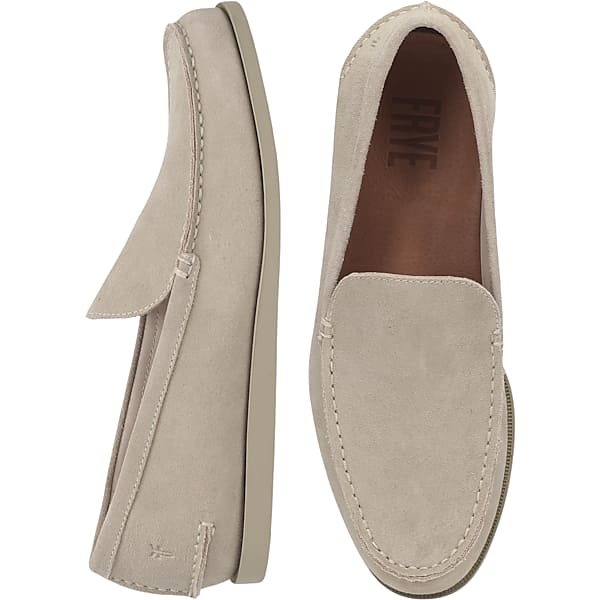 Frye Men's Mason Leather Moc Toe Loafers Off White - Size: 8 1/2 D-Width TMW42VP85412