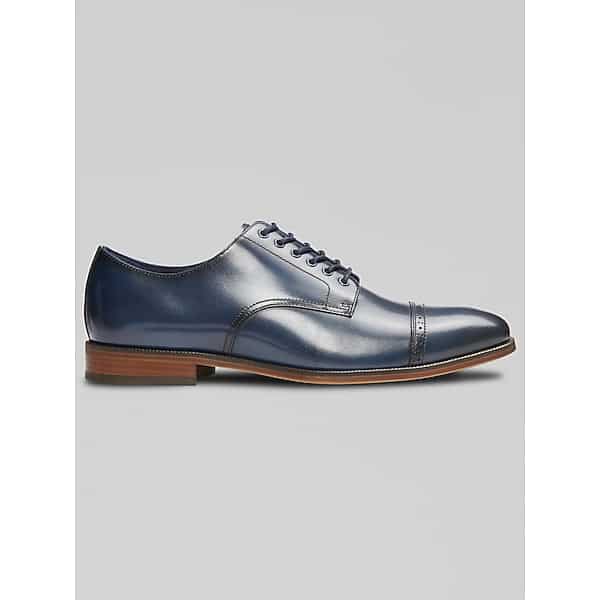 Stacy Adams Mens William Cap Toe Oxfords Navy