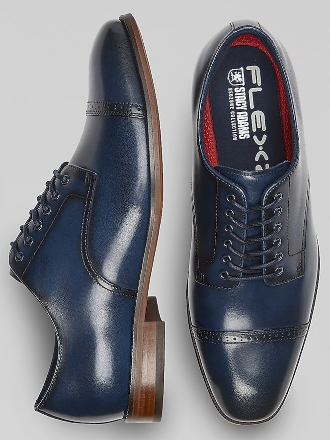 Stacy Adams William Leather Cap Toe Oxfords
