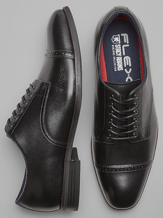 Stacy Adams Men's William Leather Cap Toe Oxfords , Black