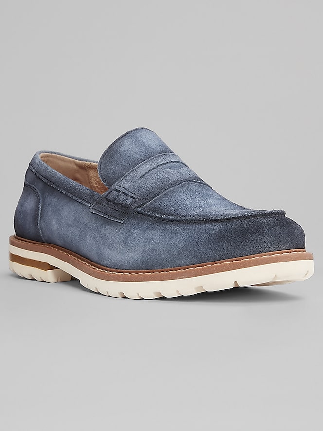 Stacy Adams Hopkins Suede Moc Toe Penny Loafers