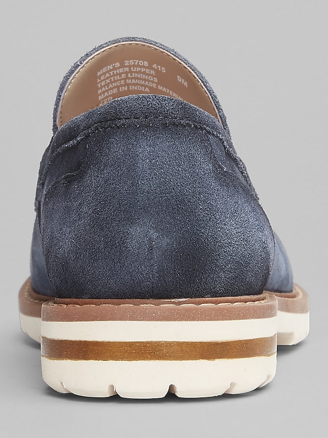 Stacy Adams Hopkins Suede Moc Toe Penny Loafers