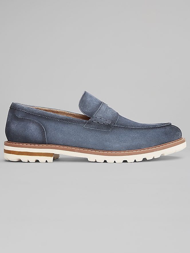 Stacy Adams Hopkins Suede Moc Toe Penny Loafers