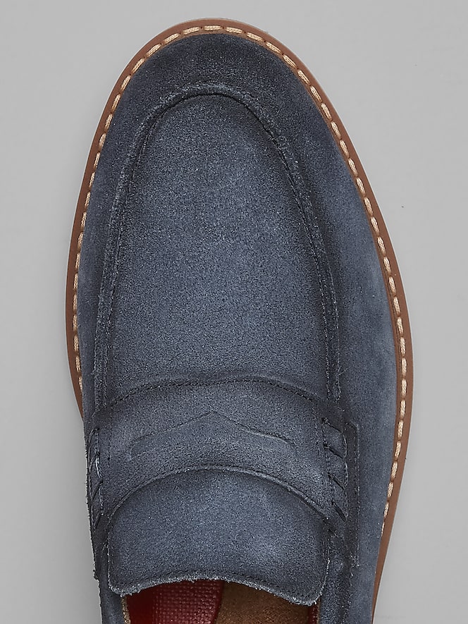 Stacy Adams Hopkins Suede Moc Toe Penny Loafers