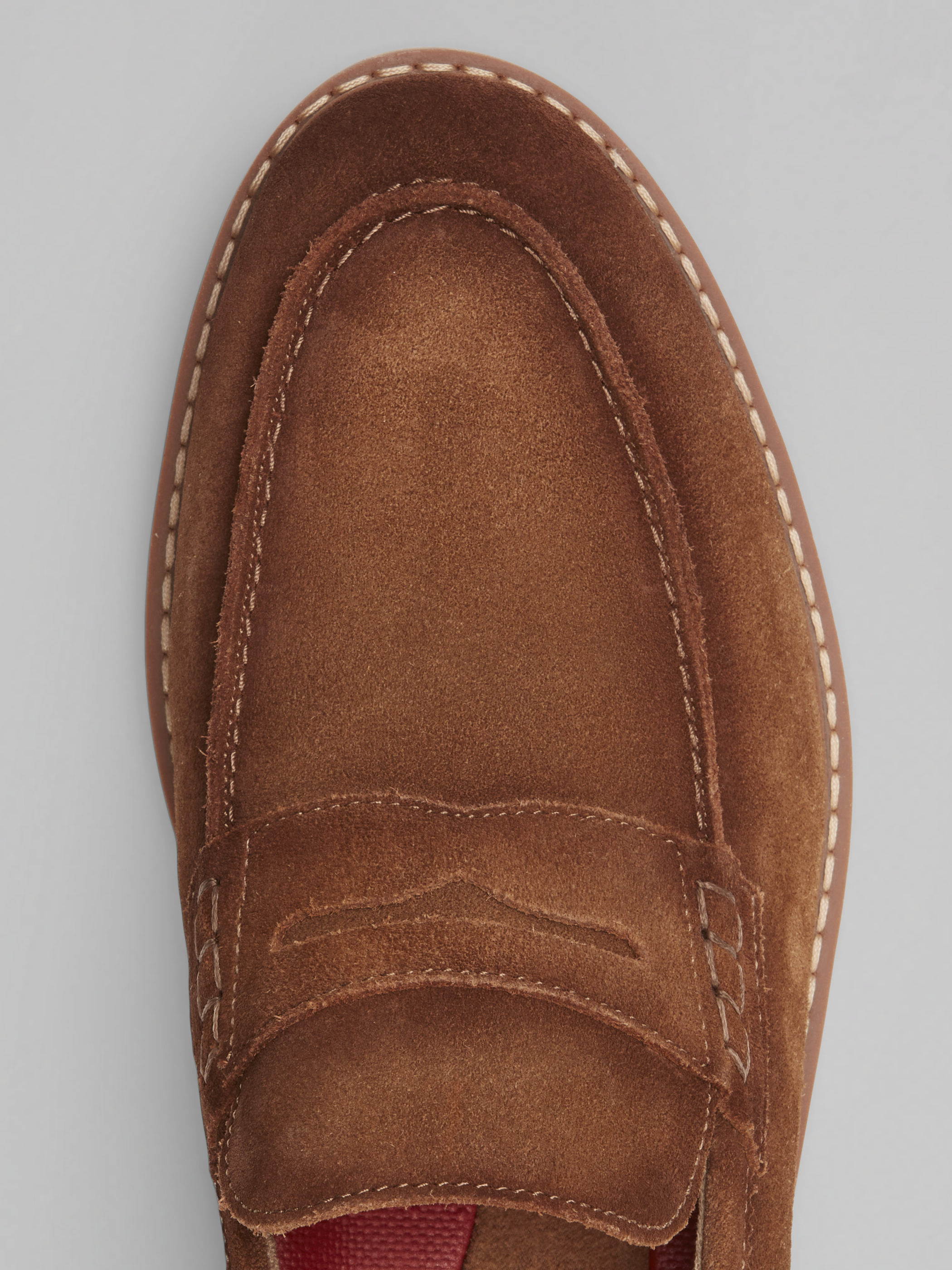 Hopkins Suede Moc Toe Penny Loafers
