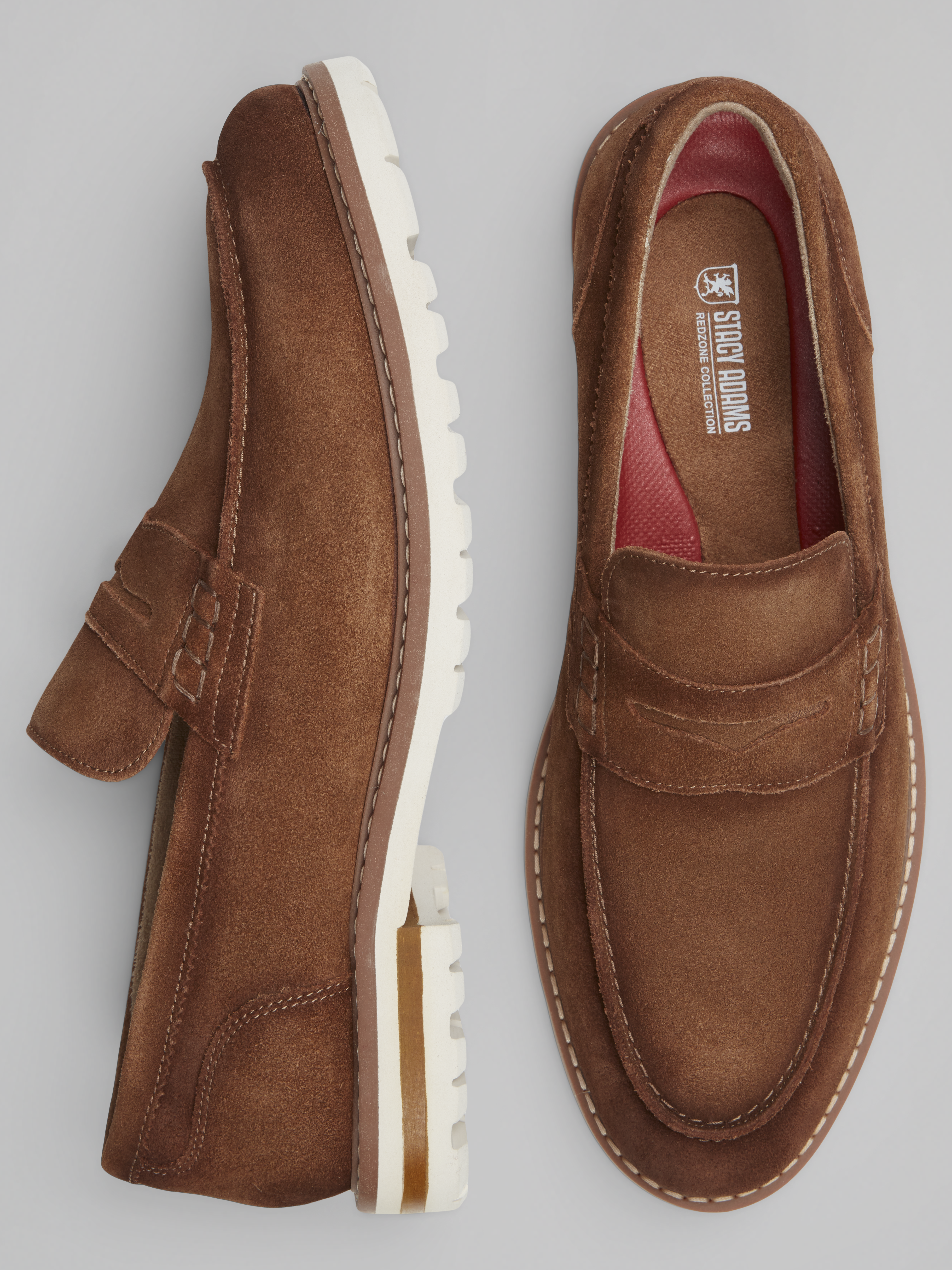 Hopkins Suede Moc Toe Penny Loafers