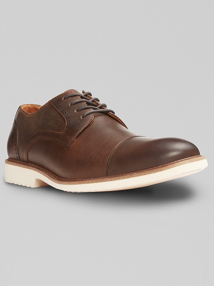 Stacy Adams Wesbridge Crazy Horse Leather Cap Toe Oxfords  display picture 1
