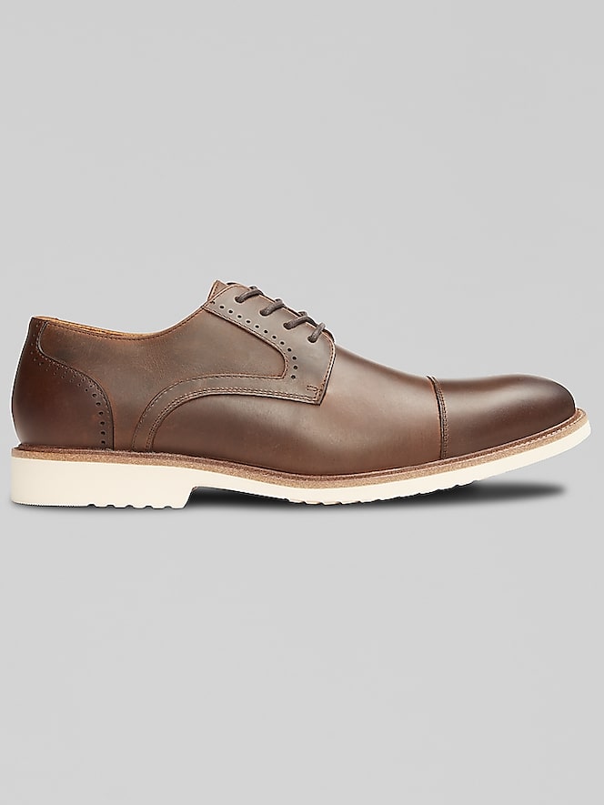 Stacy Adams Wesbridge Crazy Horse Leather Cap Toe Oxfords