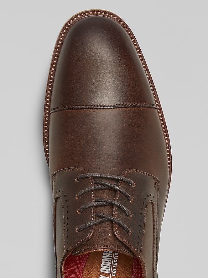 Stacy Adams Wesbridge Crazy Horse Leather Cap Toe Oxfords