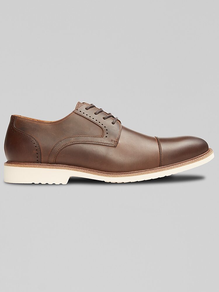 Stacy Adams Cap Toe Oxford Brown Leather Dress Shoes Men\'s 12W Wide Brazil NWOB Stacy Adams Men main image 2