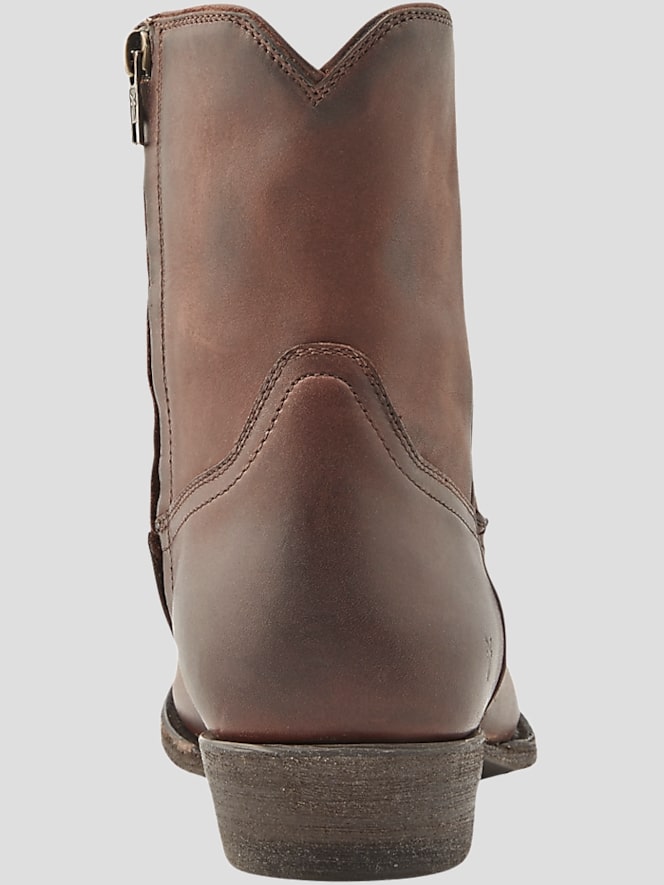Frye Austin Leather Inside Zip Plain Toe Boots