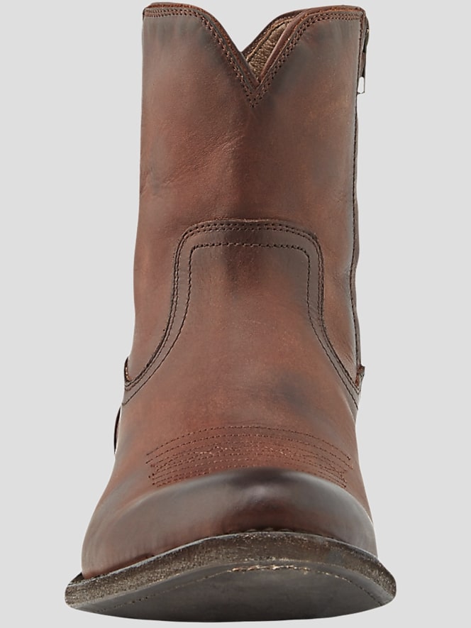 Frye Austin Leather Inside Zip Plain Toe Boots