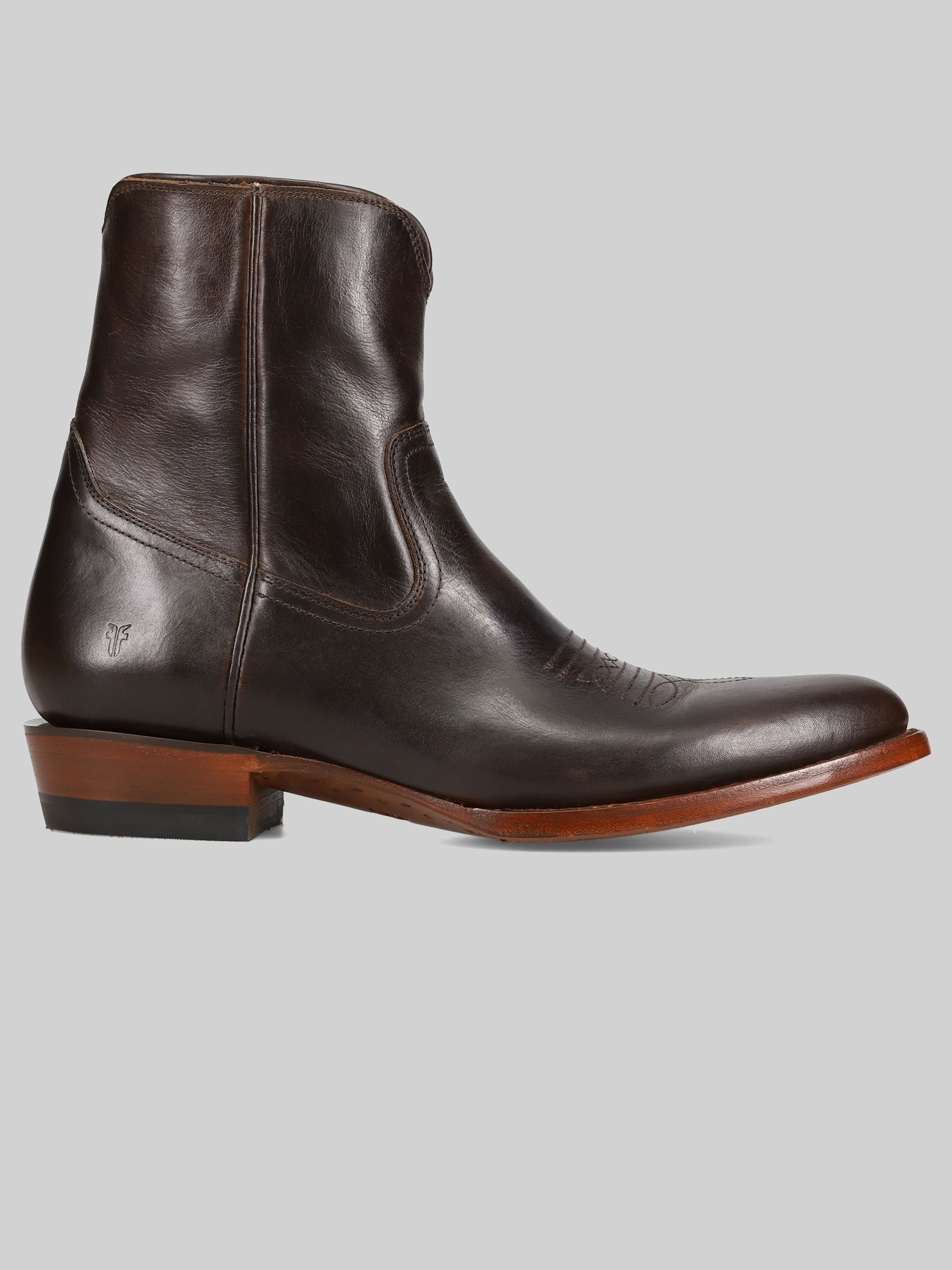 Austin Inside Zip Plain Toe Boots