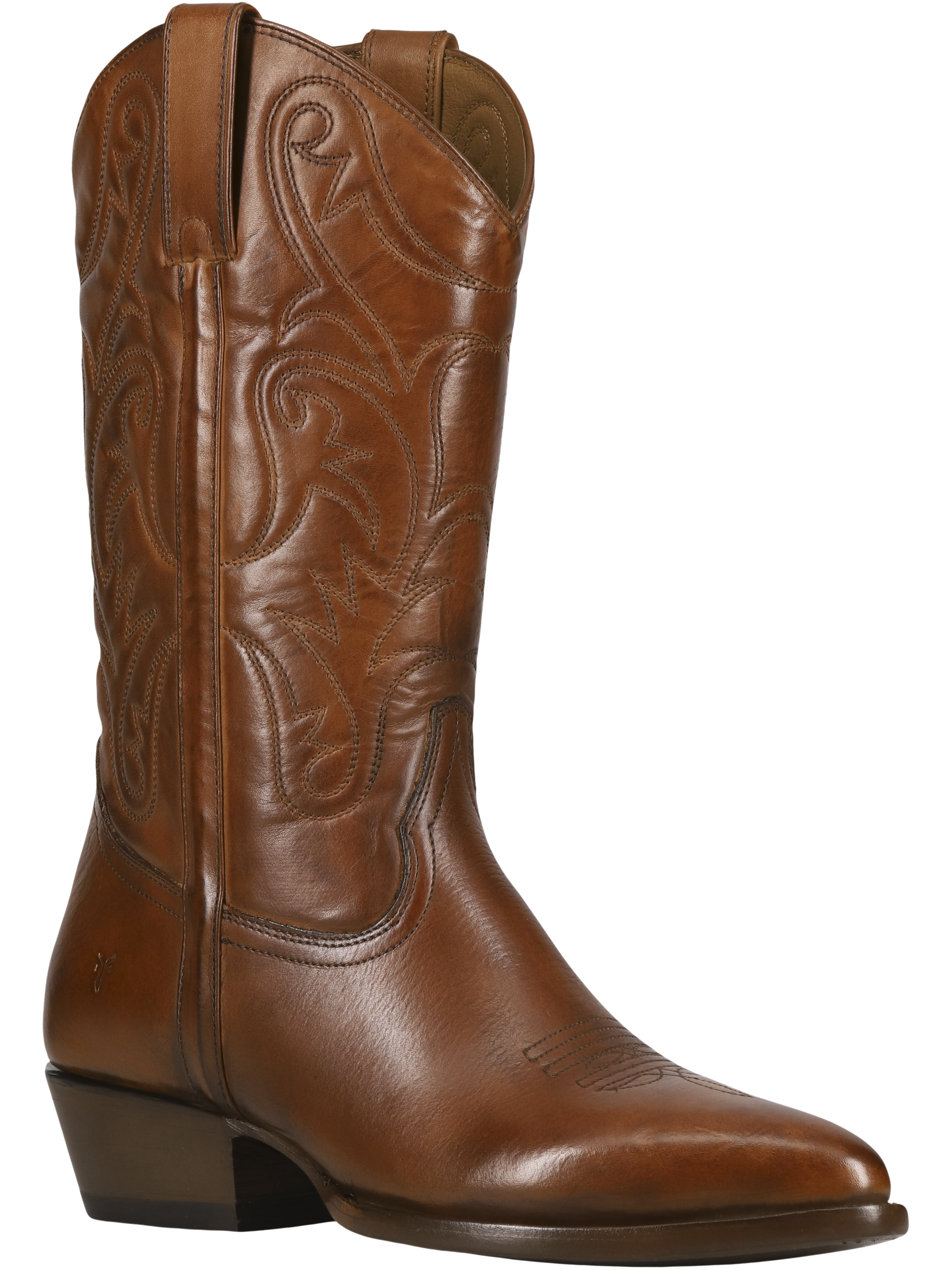 Bruce Pull-On Plain Toe Cowboy Boots
