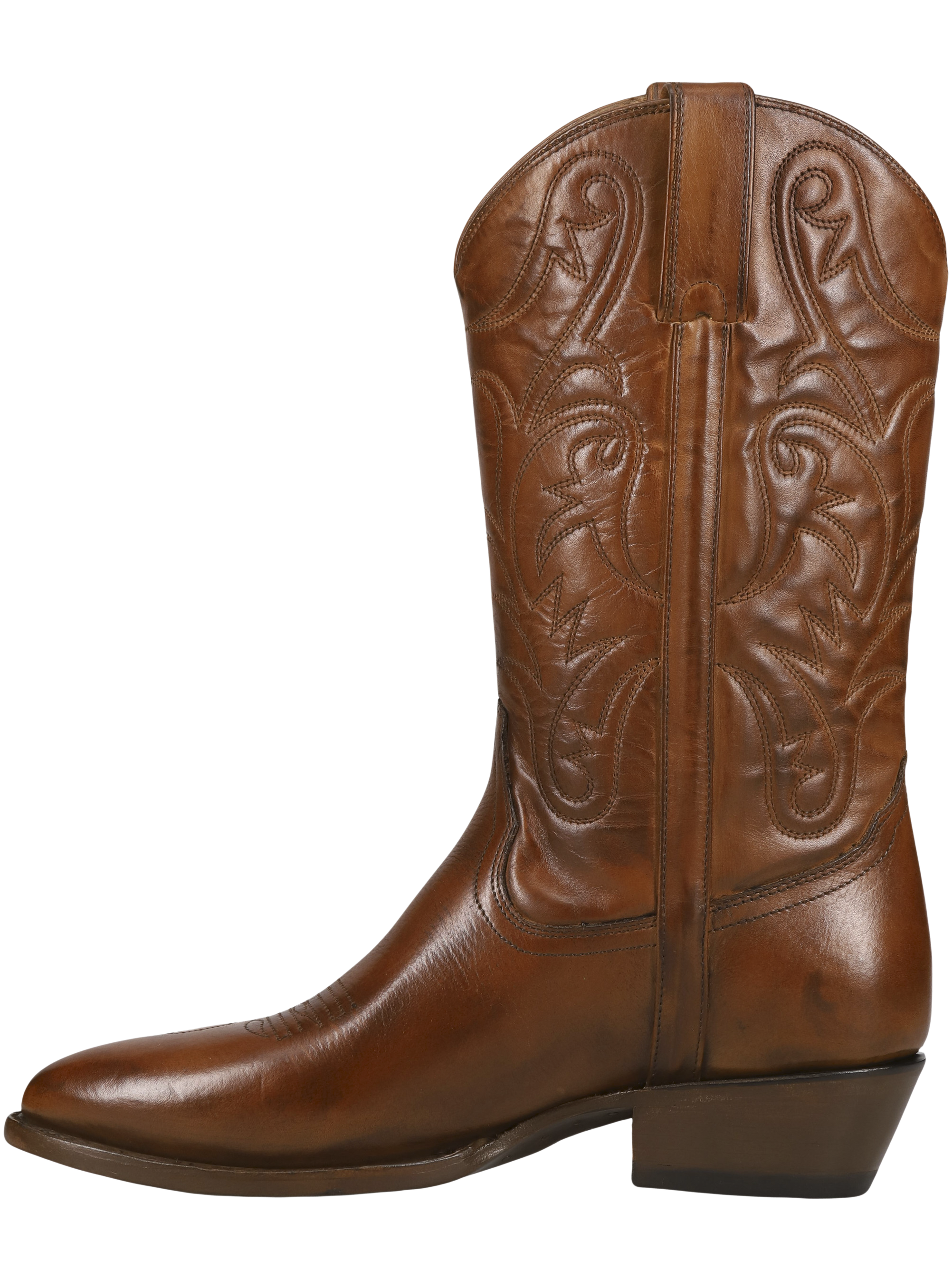 Bruce Pull-On Plain Toe Cowboy Boots