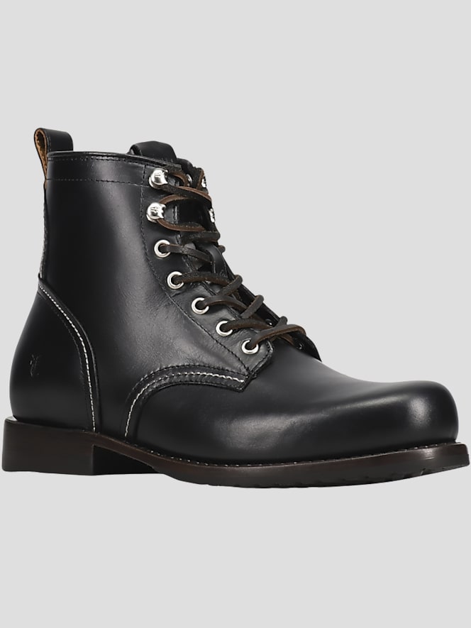 Frye Hudson Leather Plain Toe Work Boots