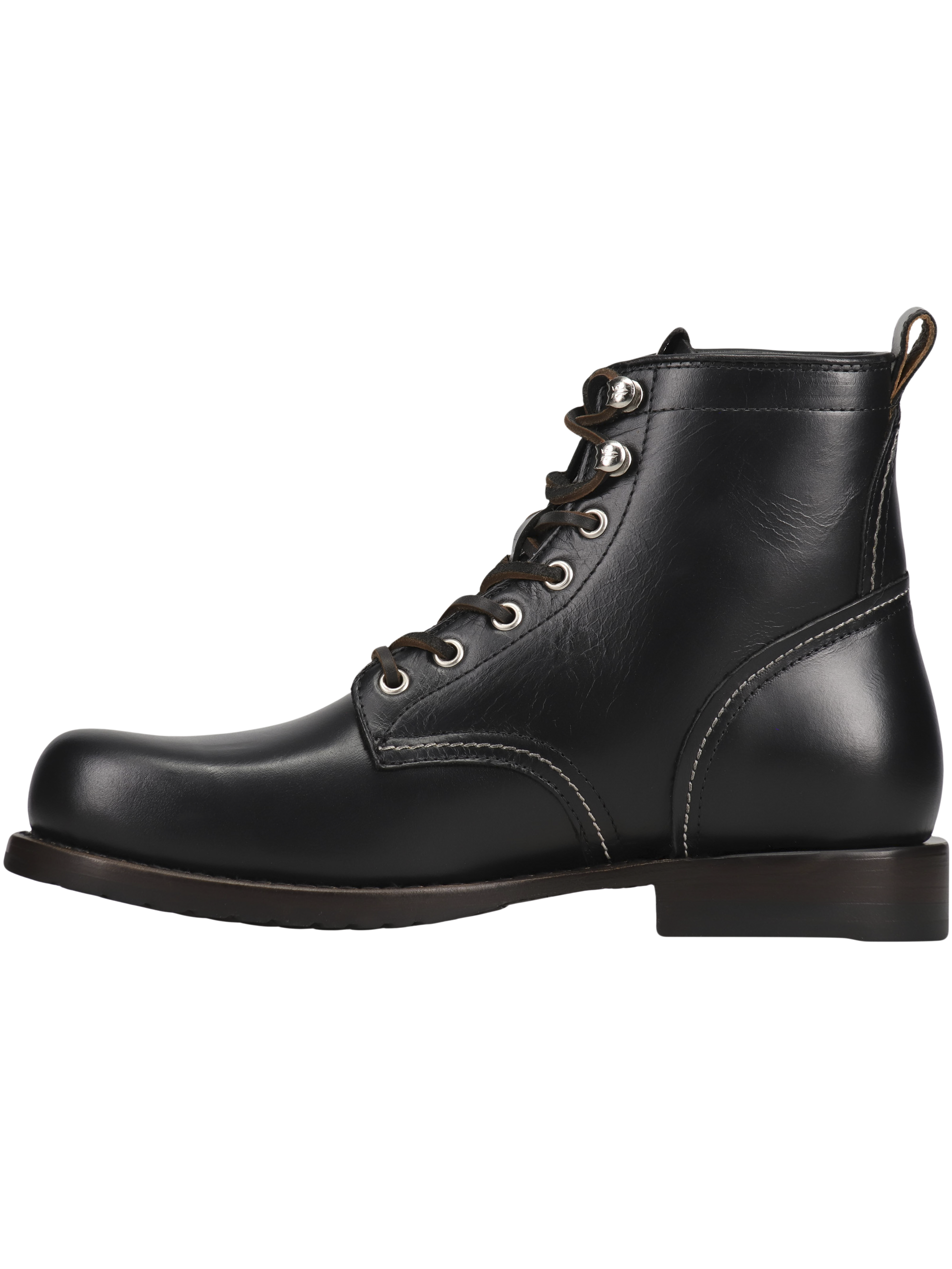 Hudson Leather Plain Toe Work Boots