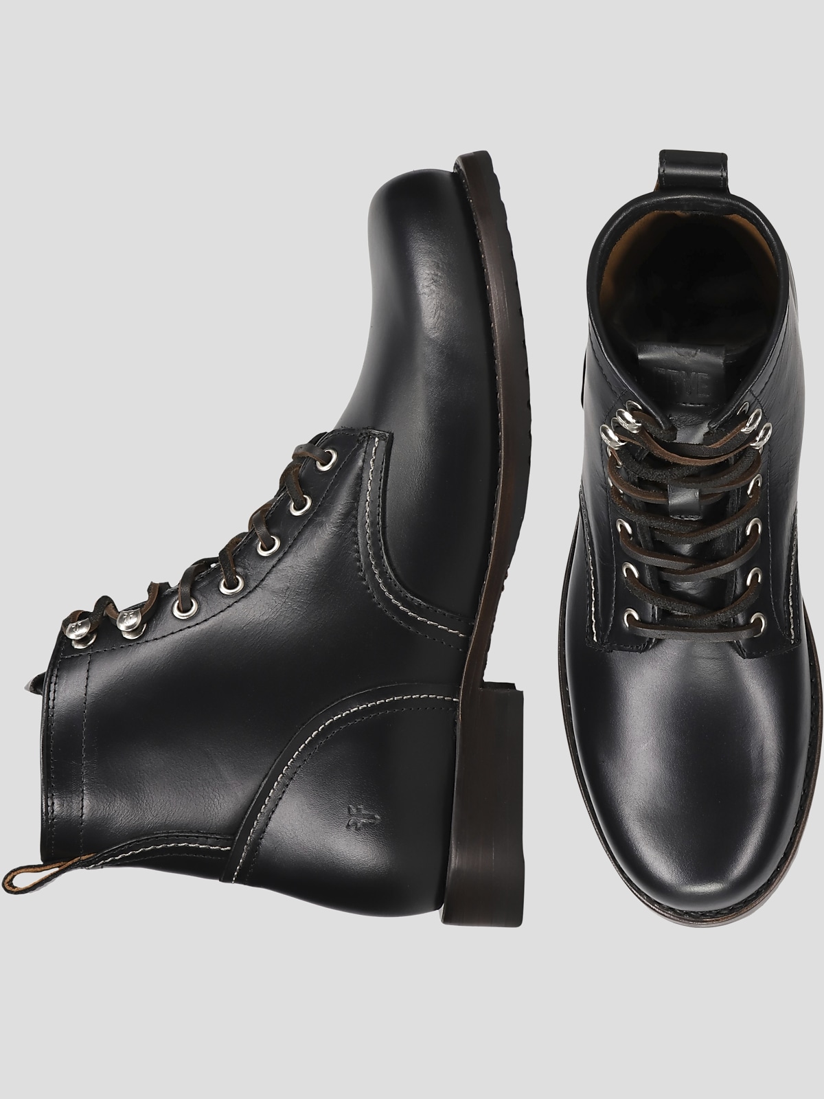 Frye Hudson Workboot Men\'s Black Leather Lace-Up Boots Frye Men main image 3