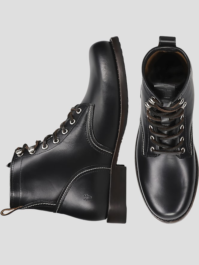 Frye Hudson Leather Plain Toe Work Boots