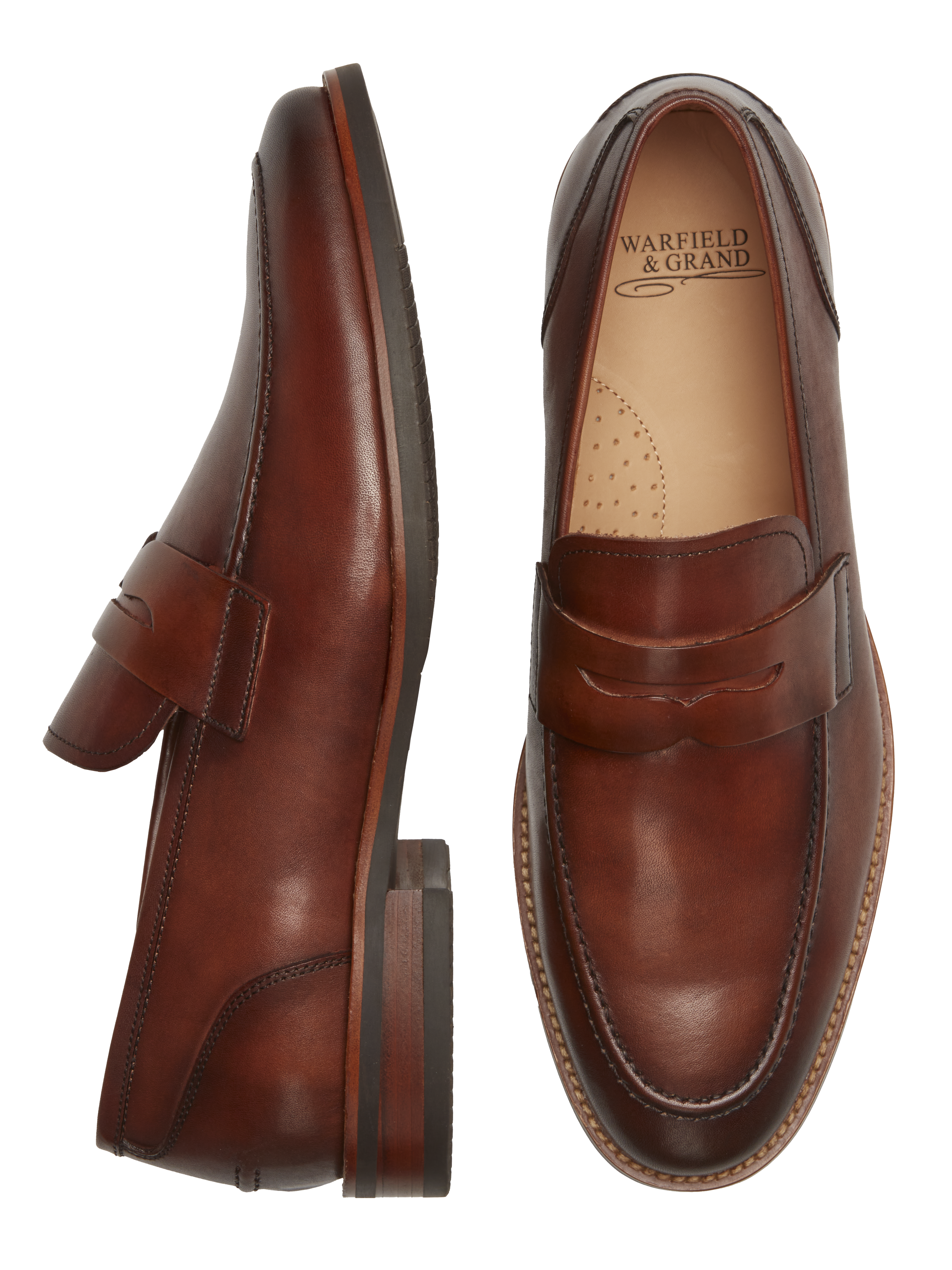brown matte dress shoe men's wearhouse Men's Mahogany Dress Shoes