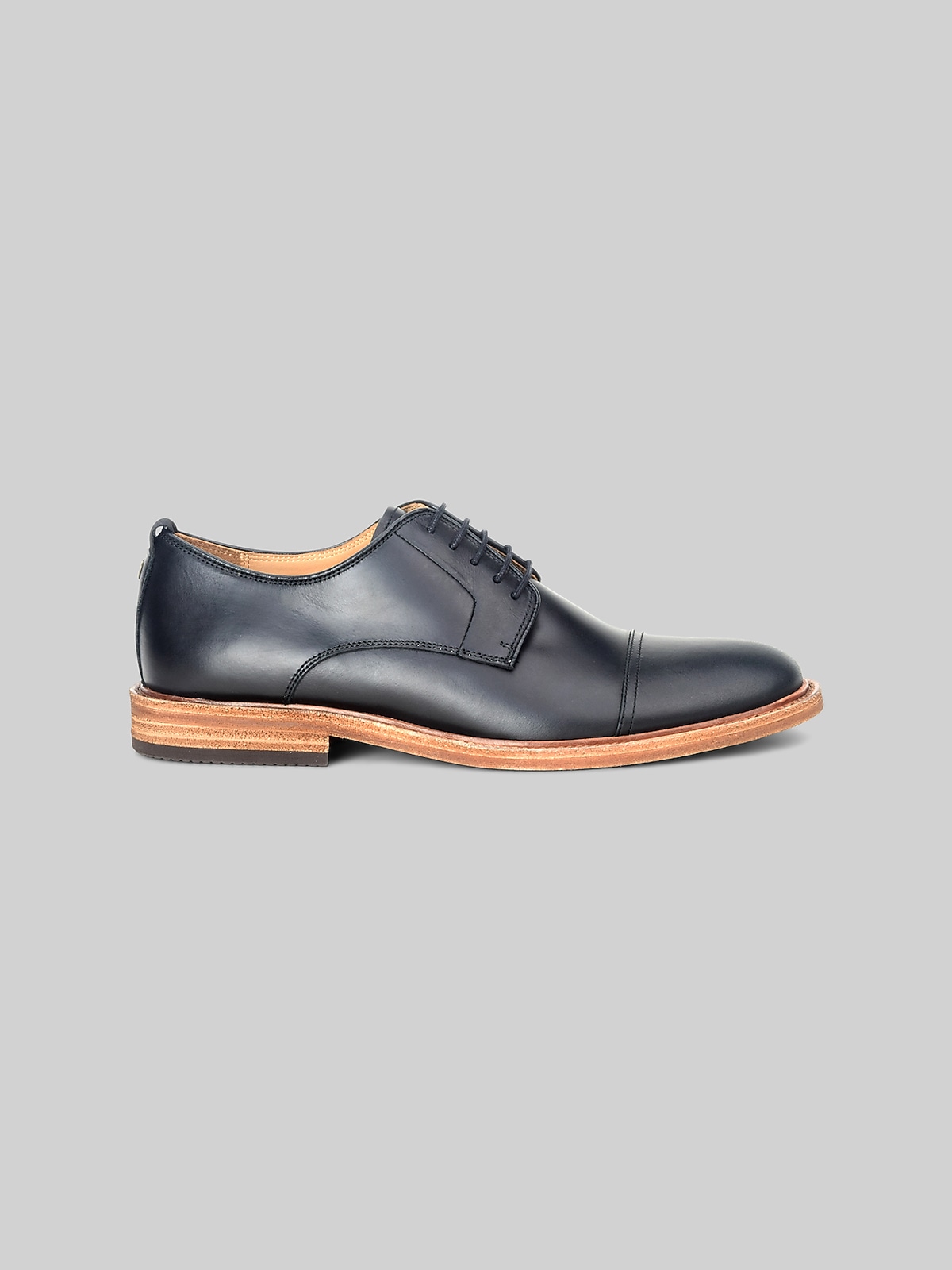 Warfield & Grand Clement Leather Cap Toe Oxfords, Cognac 