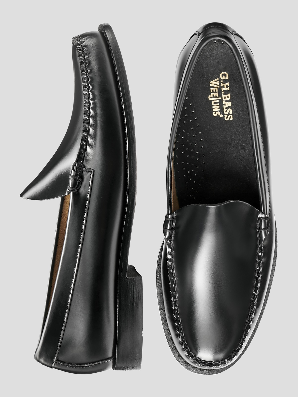 Bass black dress shoes online