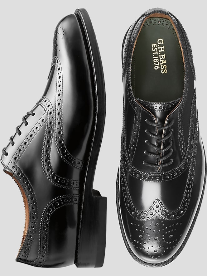 G.H.BASS Monogram Wingtip Oxfords
