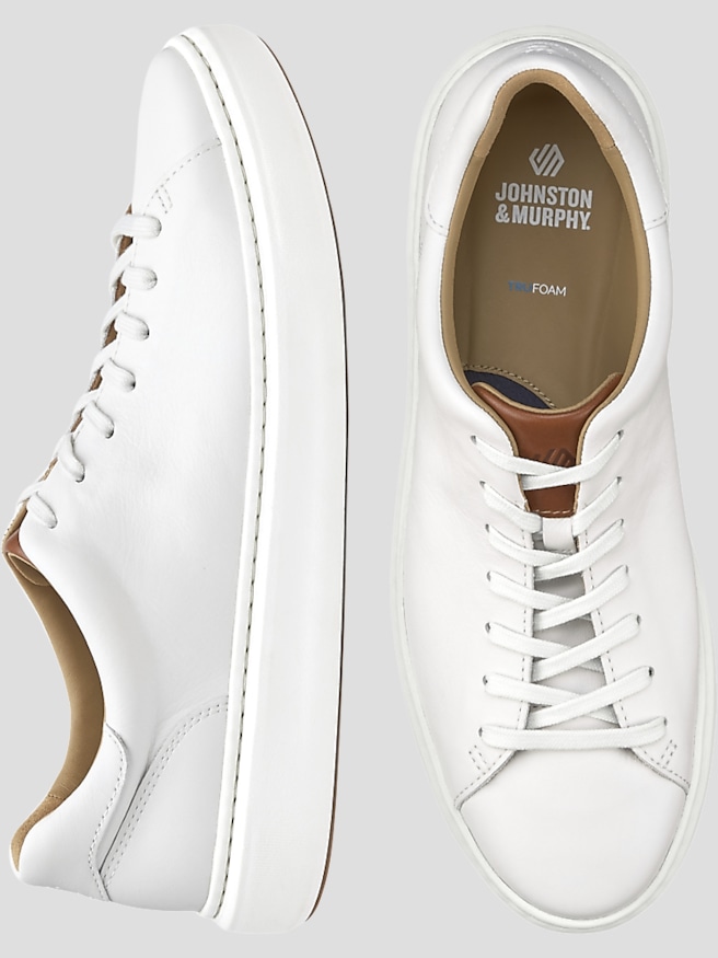 White Leather Sneakers | Men's Wearhouse
