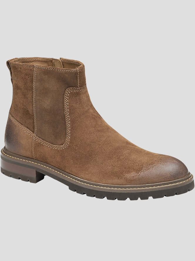 Johnston &Amp; Murphy Barrett Leather Plain Toe Zip-Up Boots