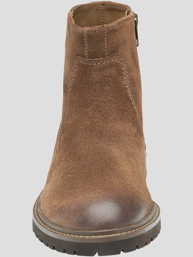 Johnston &Amp; Murphy Barrett Leather Plain Toe Zip-Up Boots