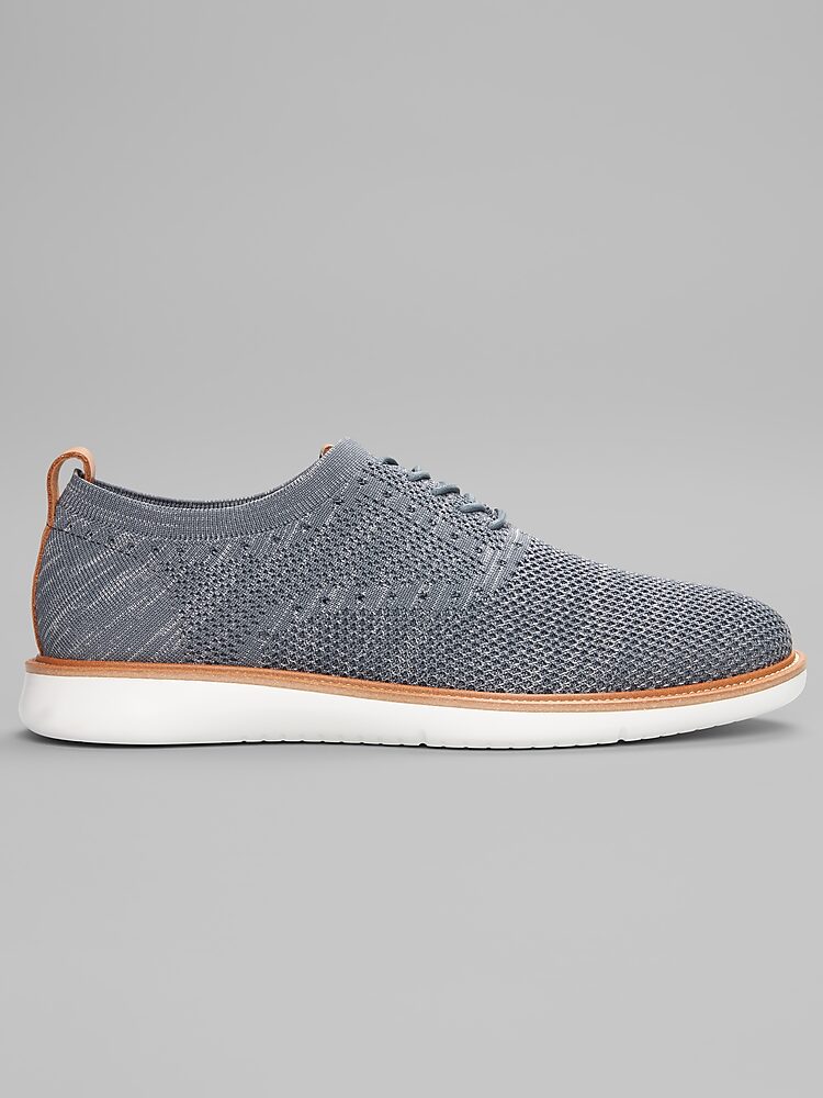 Men\'s Gray Knit Oxford Shoes Men main image 3
