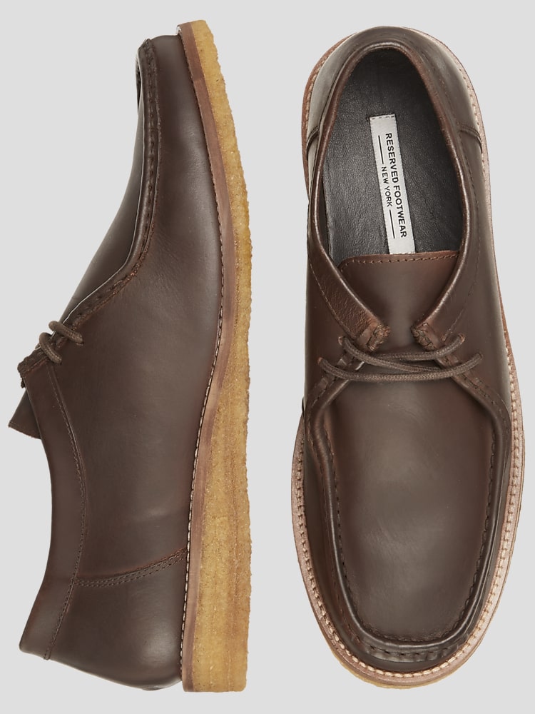 Reserved Footwear Oziah Moc Toe Suede Dress Shoes Dress Shoes Men s Wearhouse