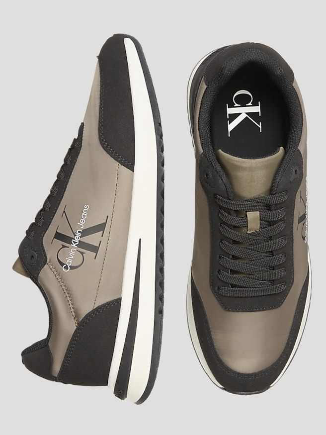 Calvin Klein Men's Phino Lace-up Sneakers , Black/Taupe