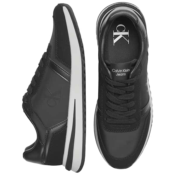 Calvin Klein Men's Picio Lace-up Sneakers Black - Size: 7 1/2 D-Width TMW42XM75402