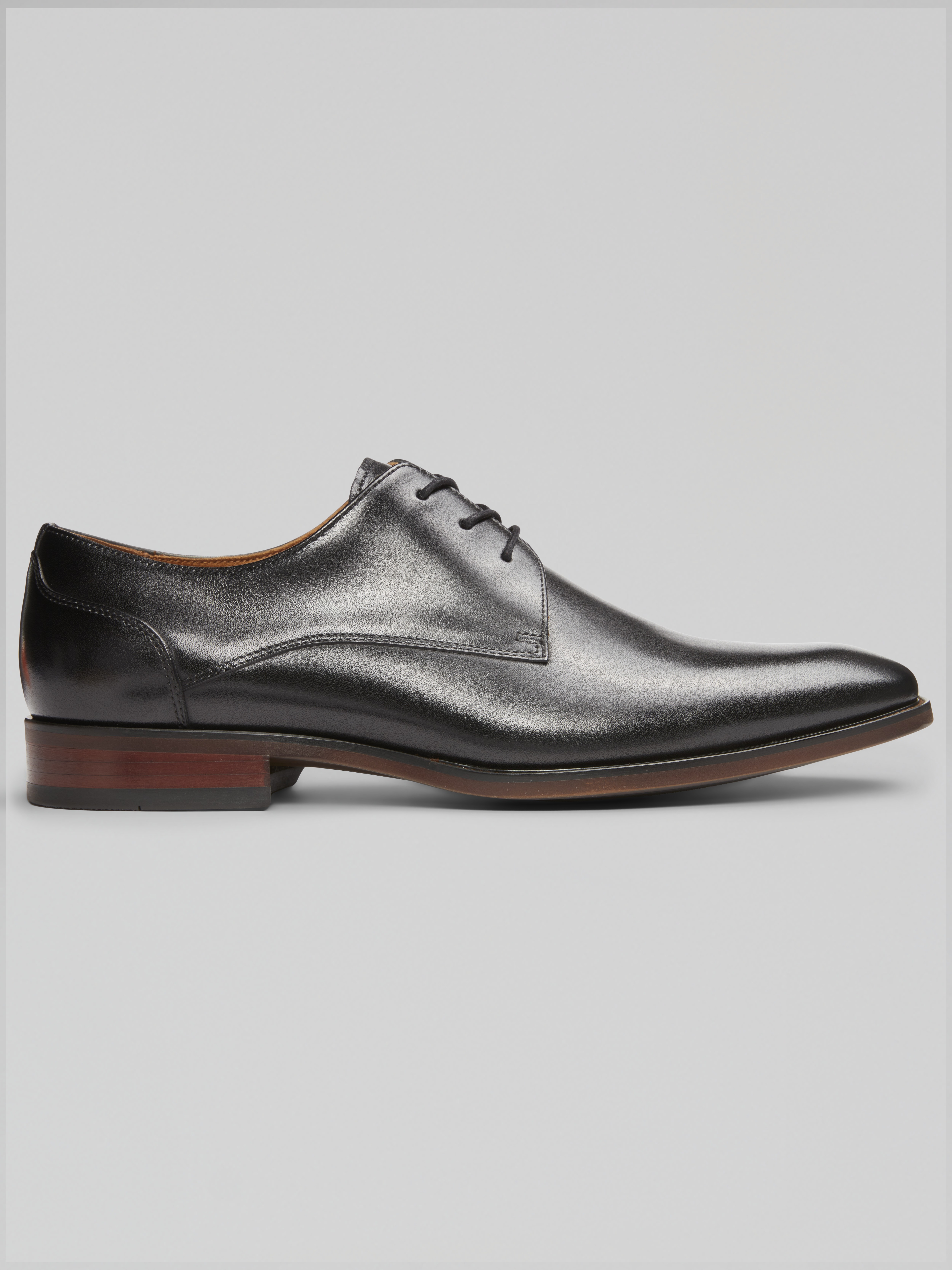 Men's Leather Lined Derby Dress Oxfords – Wide Fit, Almond Toe, Sizes 6.5-15 – Bruno Marc