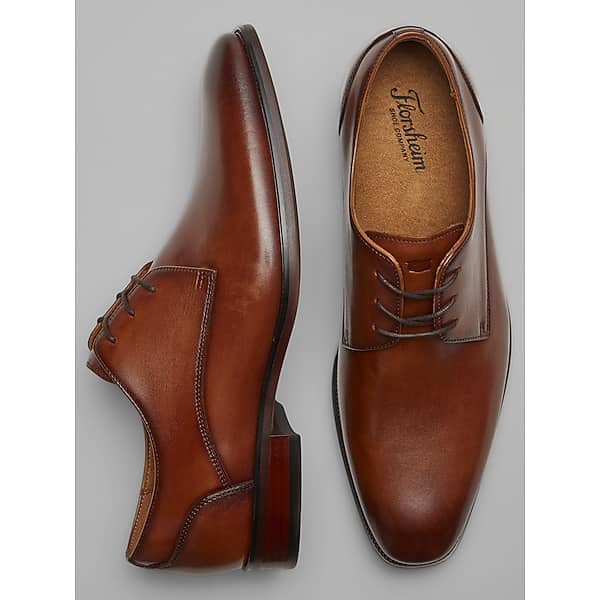 Florsheim Men's Luxe Roseto Plain Toe Oxfords Cognac - Size: 11 D-Width