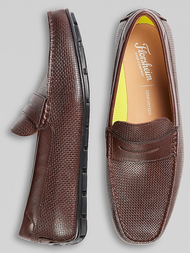 Florsheim Motor Leather Moc Toe Penny Loafers