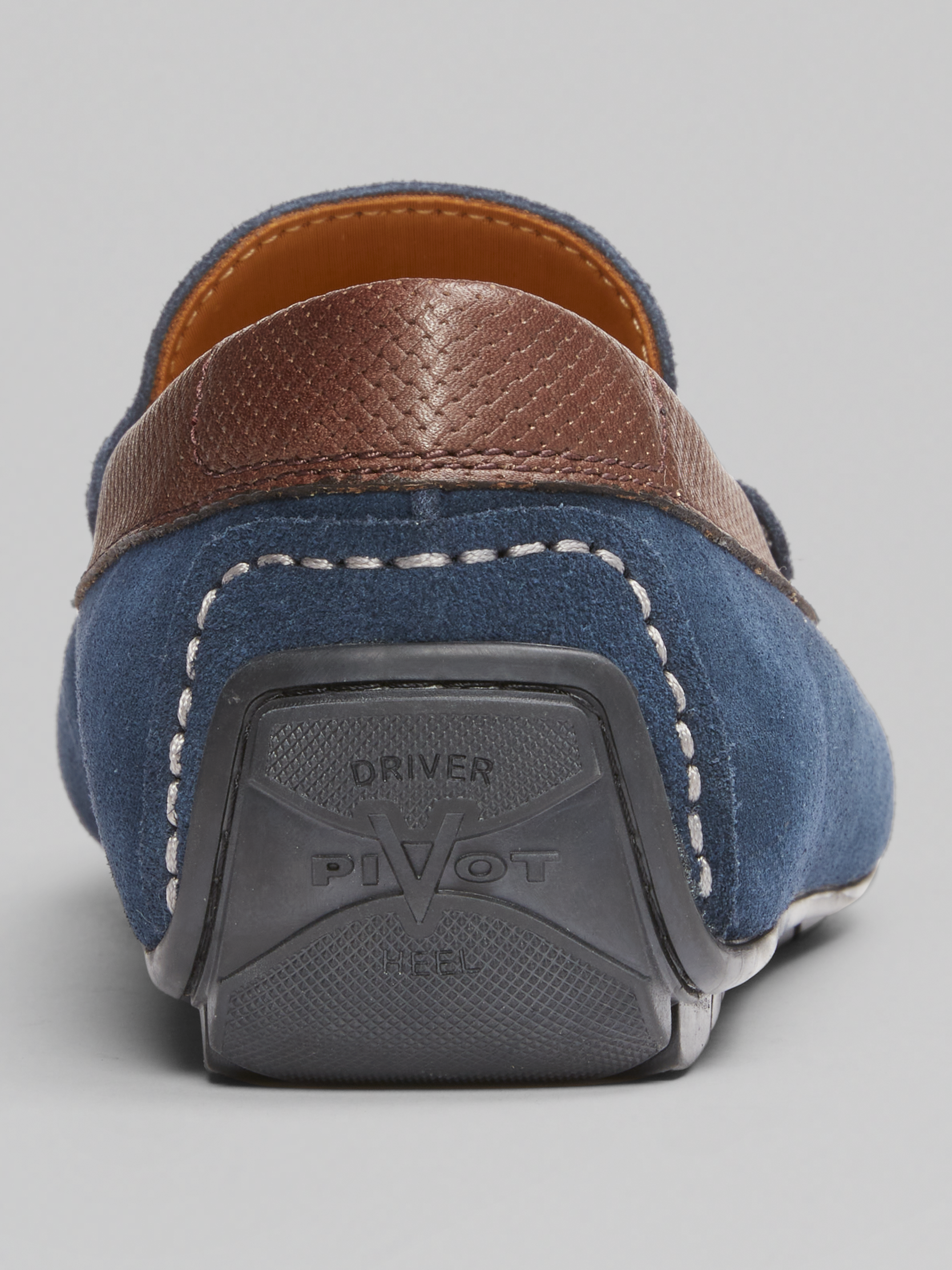 Motor Leather Moc Toe Venetian Loafers