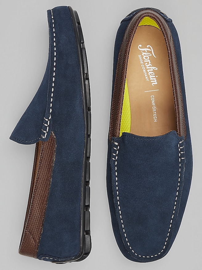 Blue Slip On Shoes